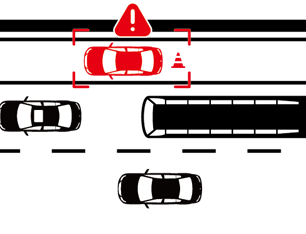 Vehicle Stalled on the Shoulder Road