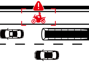 機車駛入高速道路